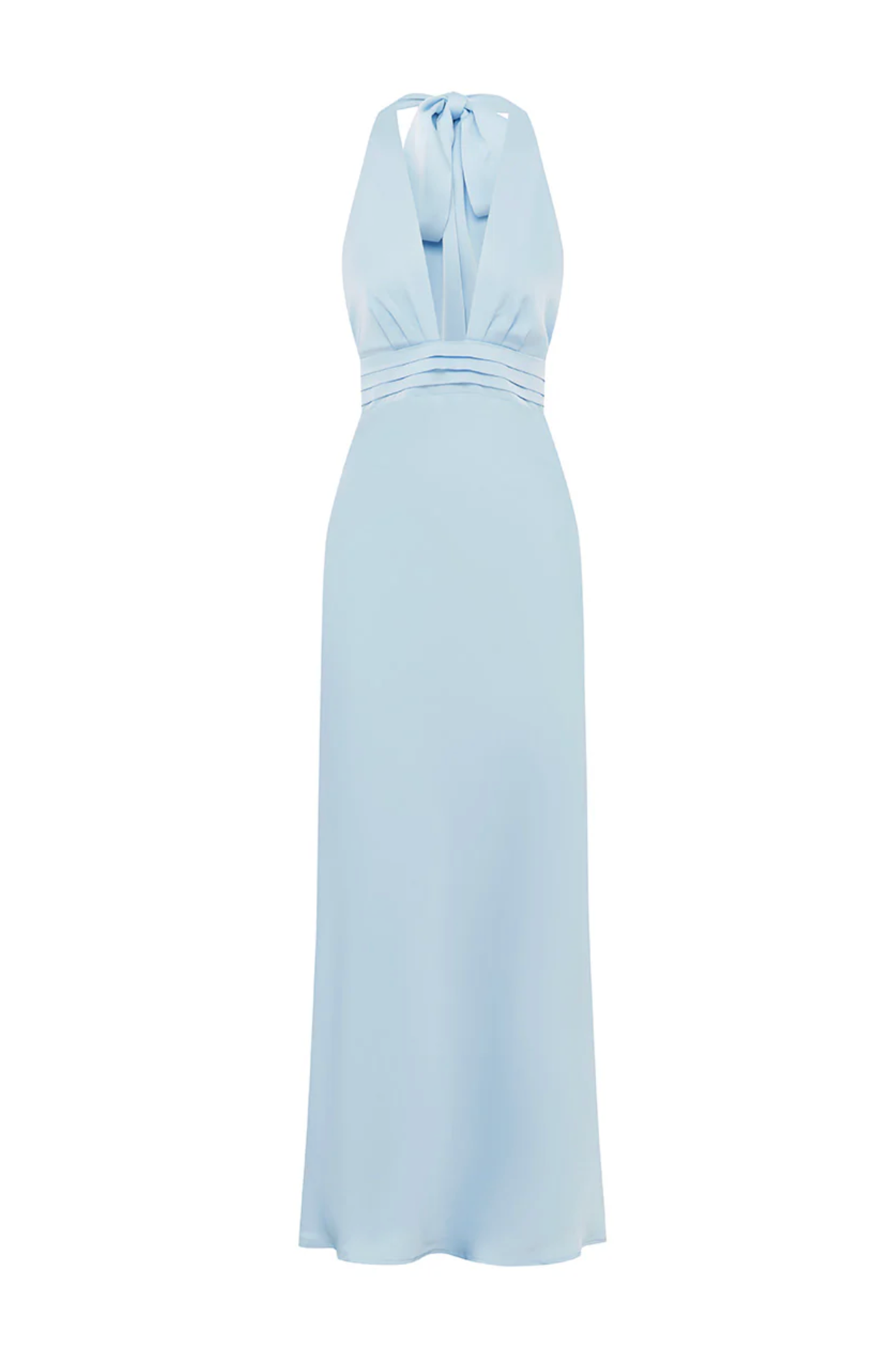 RTL - Sylvie Plunge V-Neck Maxi Dress in Sky Blue