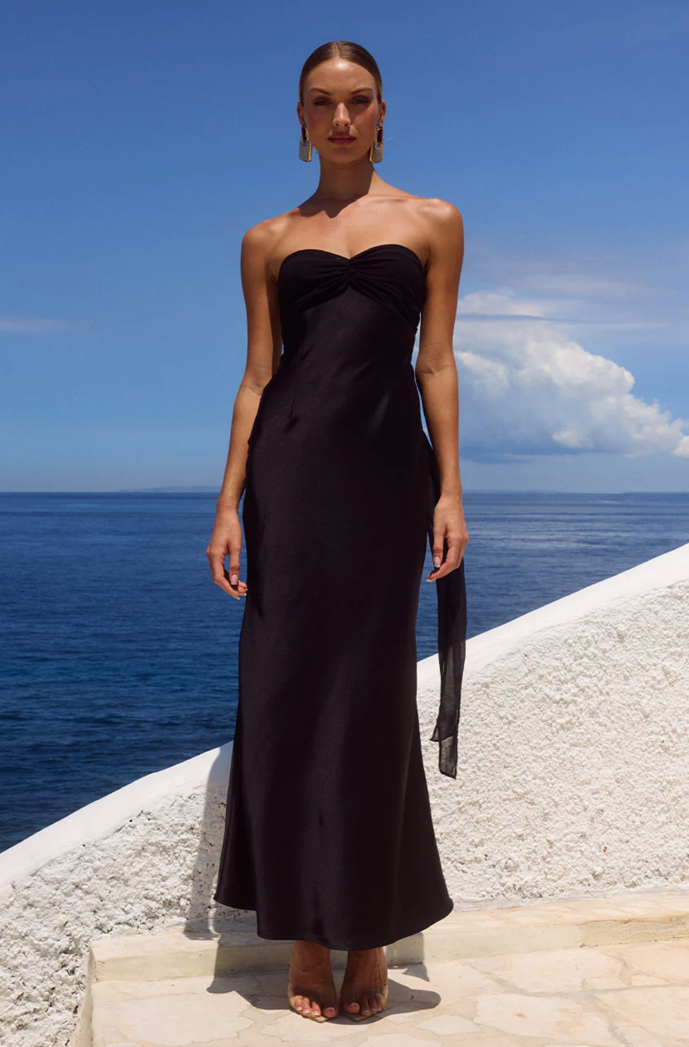 RTL - Kadie Off Shoulder Maxi Dress in Black