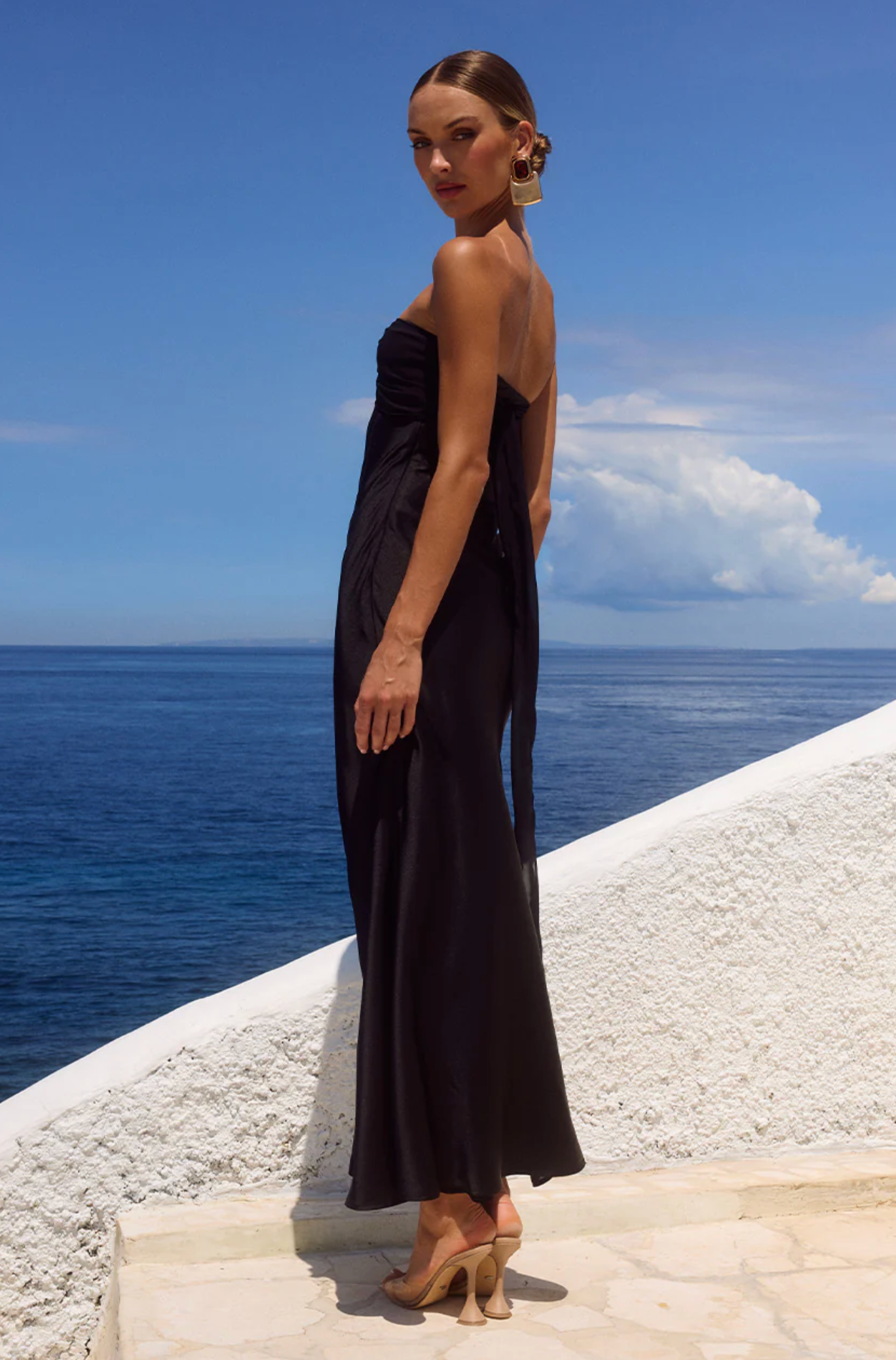 RTL - Kadie Off Shoulder Maxi Dress in Black