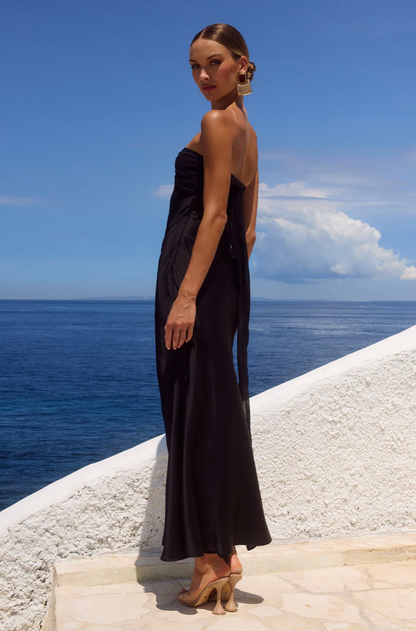 RTL - Kadie Off Shoulder Maxi Dress in Black