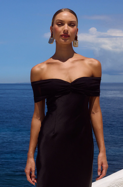 RTL - Kadie Off Shoulder Maxi Dress in Black