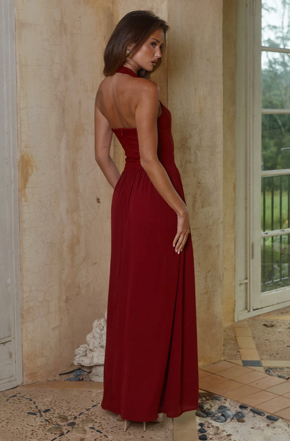 RTL - Abigail Square Neck Maxi in Cherry