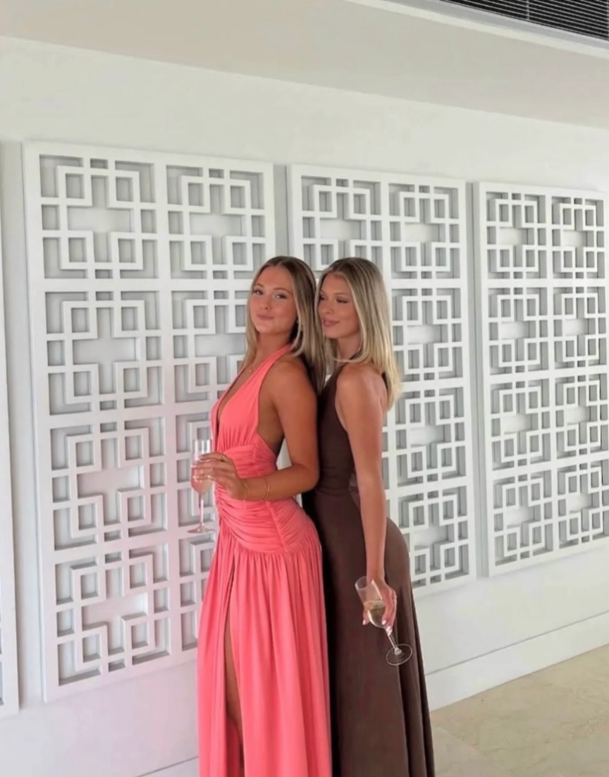 Babyboo - Melania Maxi Dress in Coral Pink