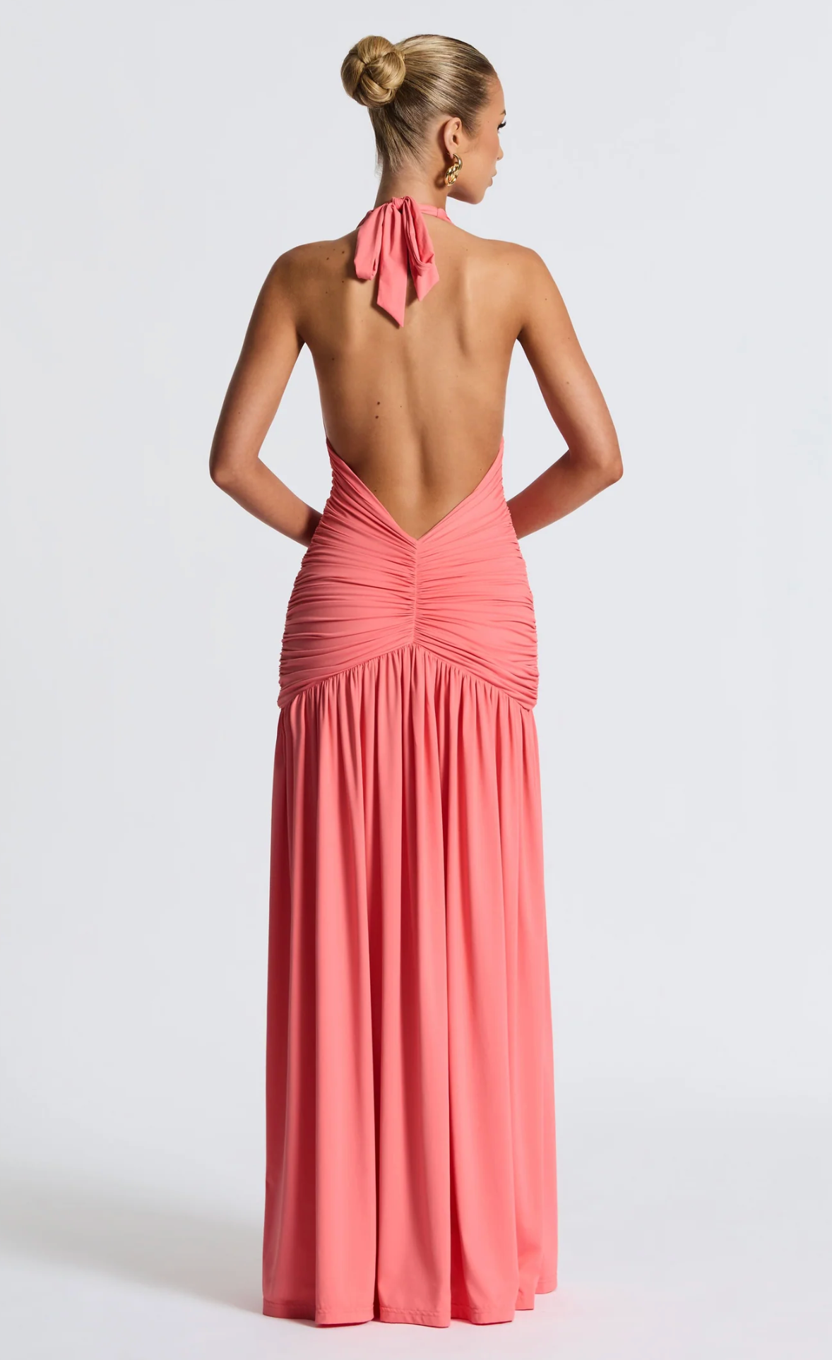 Babyboo - Melania Maxi Dress in Coral Pink