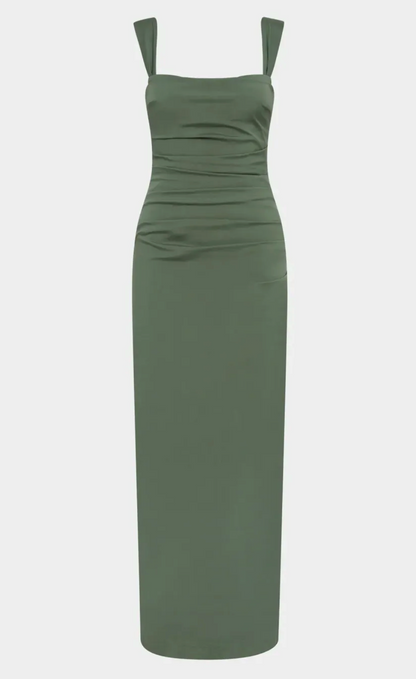 Sir The Label - Florent Balconette Gown in Forest Green