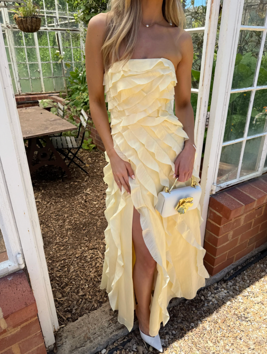 Aje - Allairie Gown in Butter Yellow
