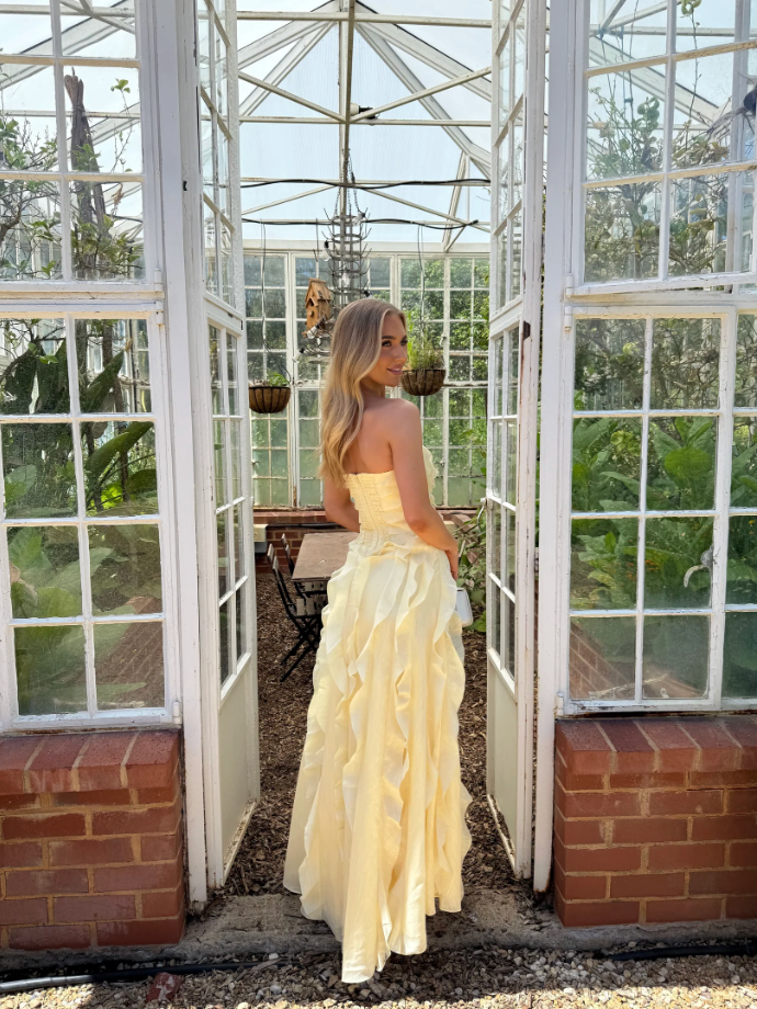 Aje - Allairie Gown in Butter Yellow