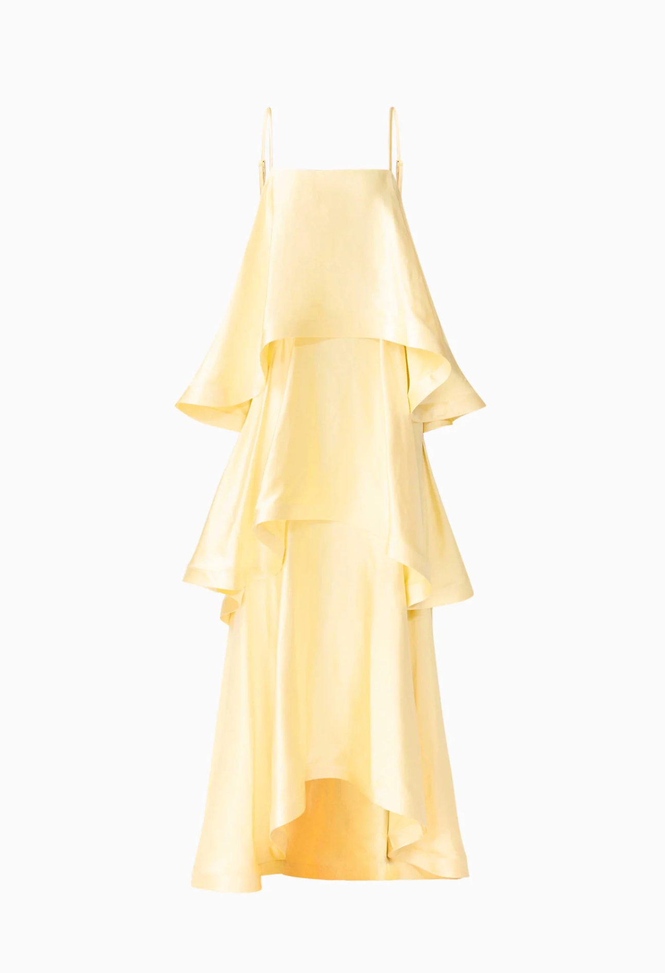 Elliatt - Tilly Tiered Maxi Dress in Butter Yellow