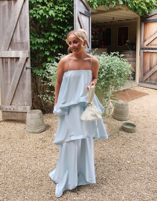 Elliatt - Tilly Tiered Maxi Dress in Light Blue