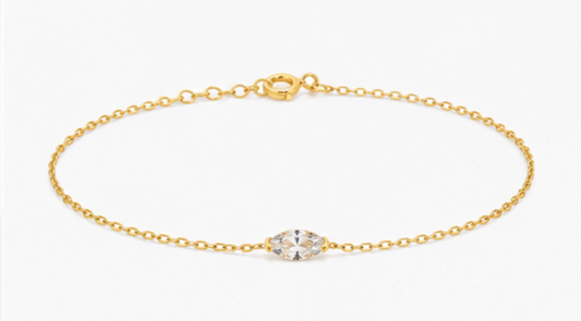 JEWELLERY - Gold Chain Diamond Bracelet