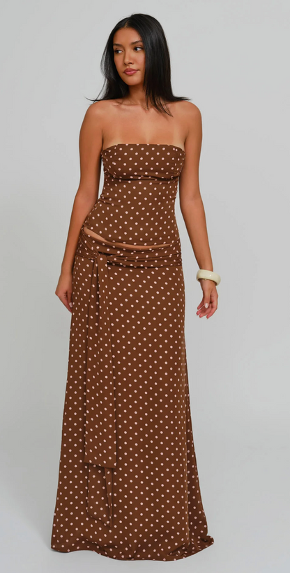 Sabelle - Charlotte Corset & Skirt Set in Cocoa