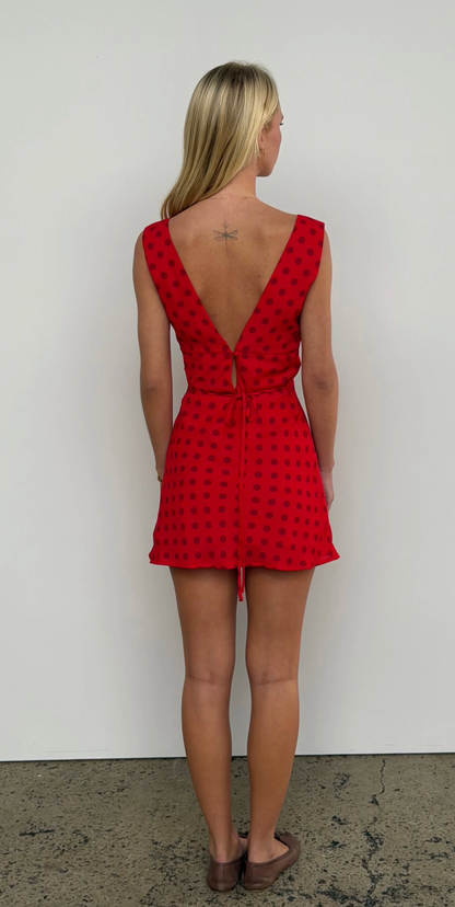 Sabelle - Margot Mini Dress in Scarlet