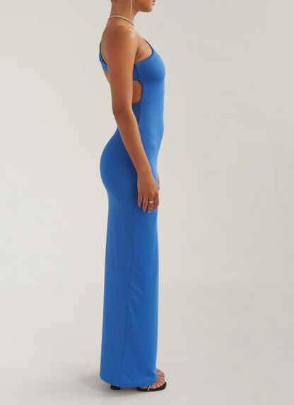 Peppermayo - Touch of Silk Maxi Dress in Cobalt