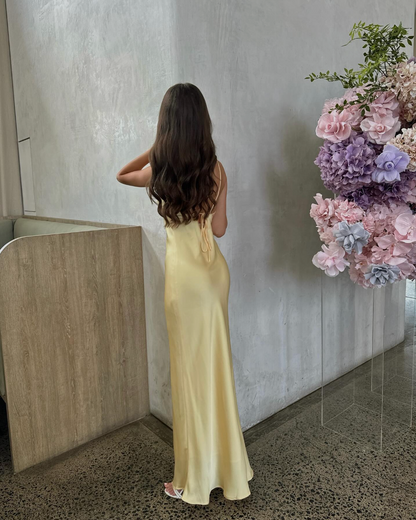 chiara maxi dress yellow Chiara Maxi Dress - Lime