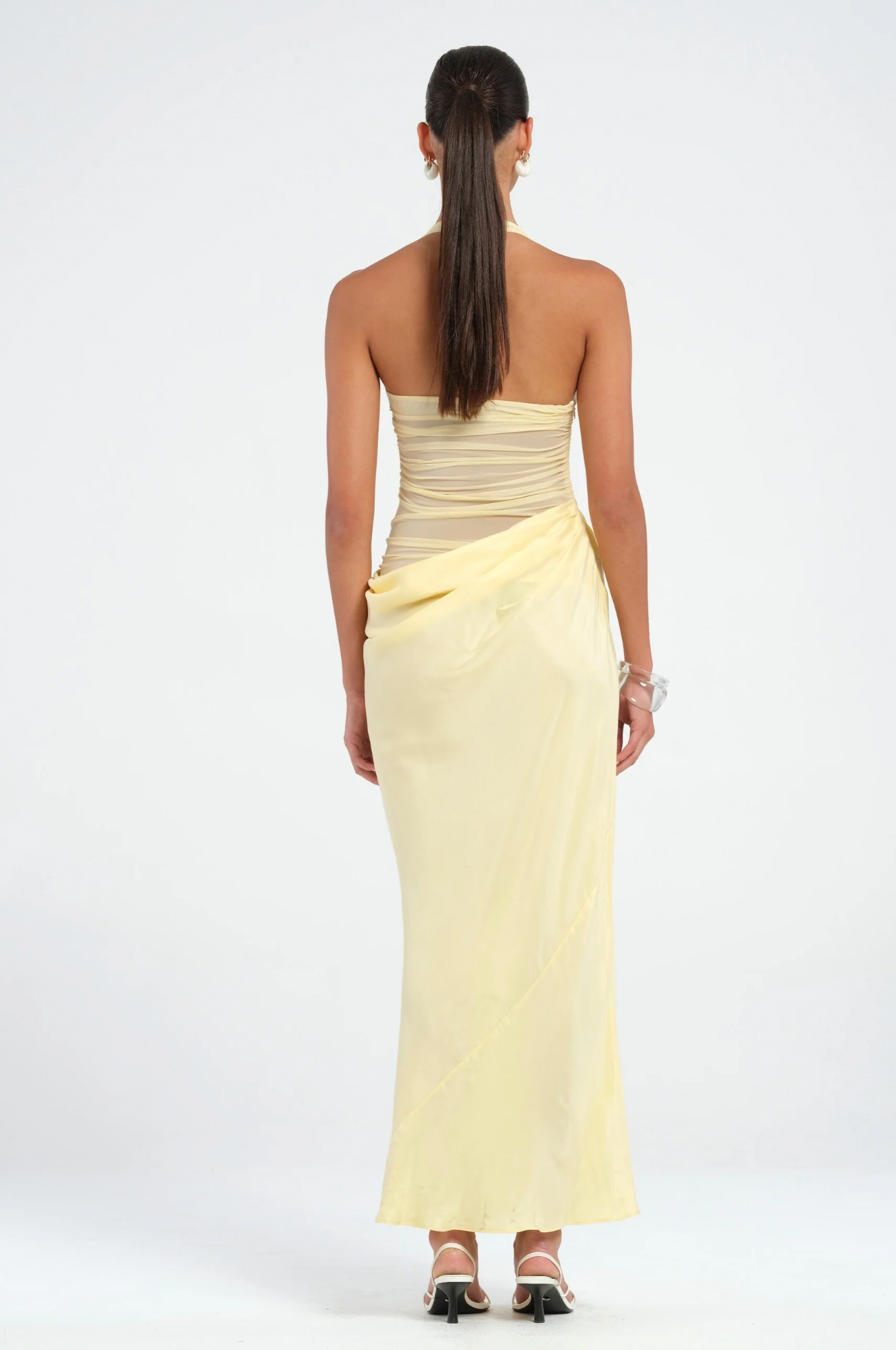 Benni - Gina Halter Dress in Butter