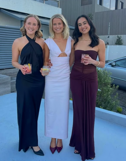 Bec and Bridge - Noemi Strapless Maxi in Plum