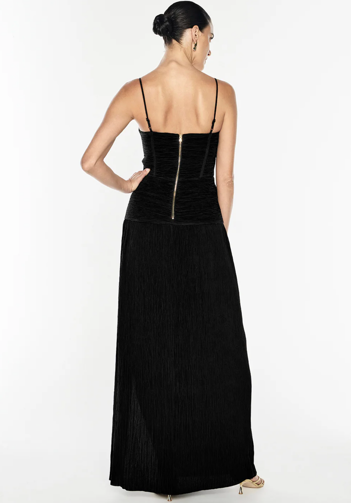 Manning Cartell - Double Time Pleat Maxi Dress in Black