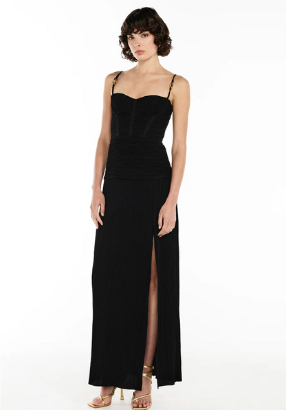 Manning Cartell - Double Time Pleat Maxi Dress in Black