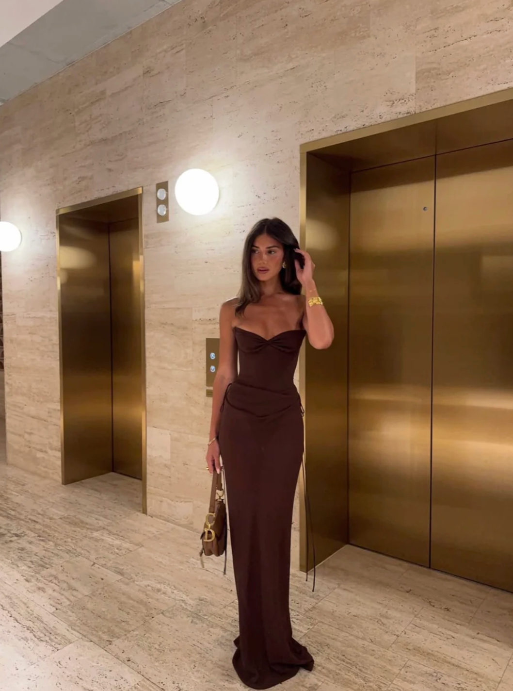 Natalie Rolt - Verity Bustier + Evelyn Skirt in Espresso
