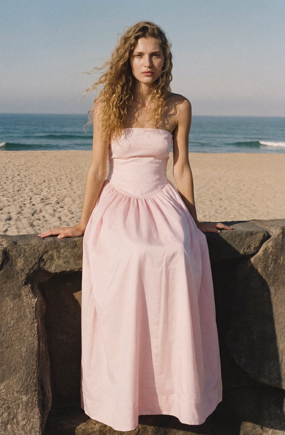 Hansen & Gretel - Audrey Gown in Soft Pink