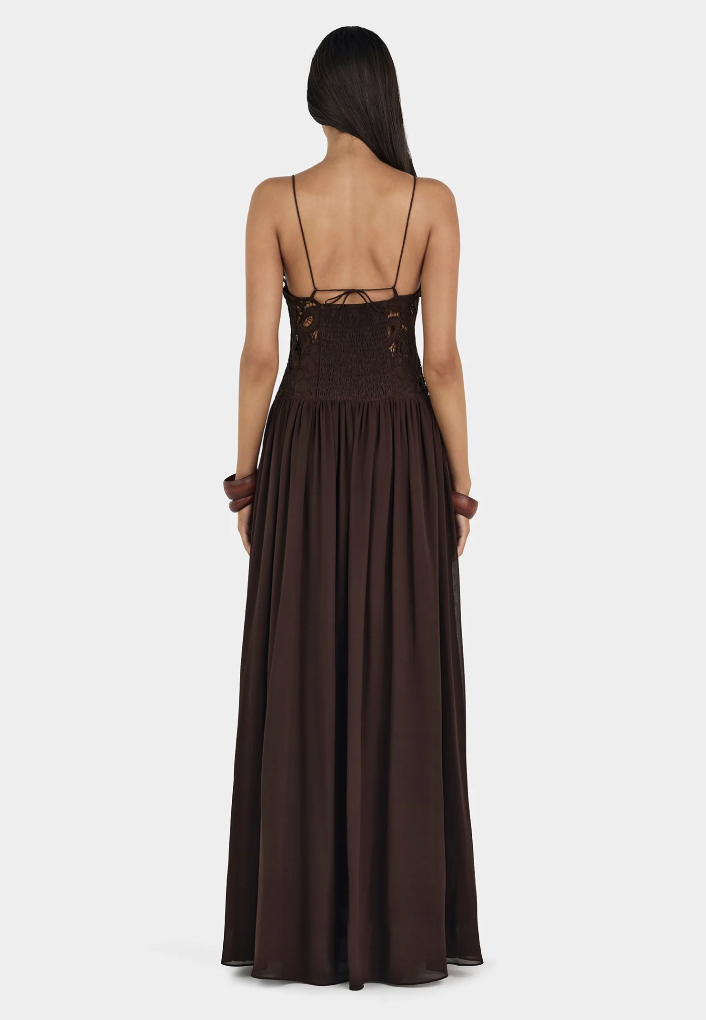Hansen and Gretel - Stephanie Maxi Dress in Cedar Brown
