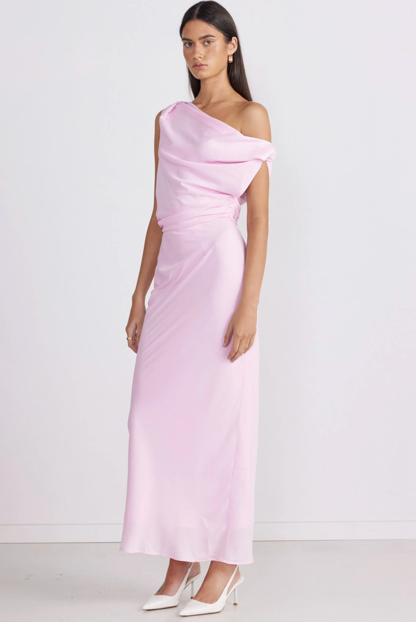 SNDYS - Calissa Maxi Dress in Baby Pink