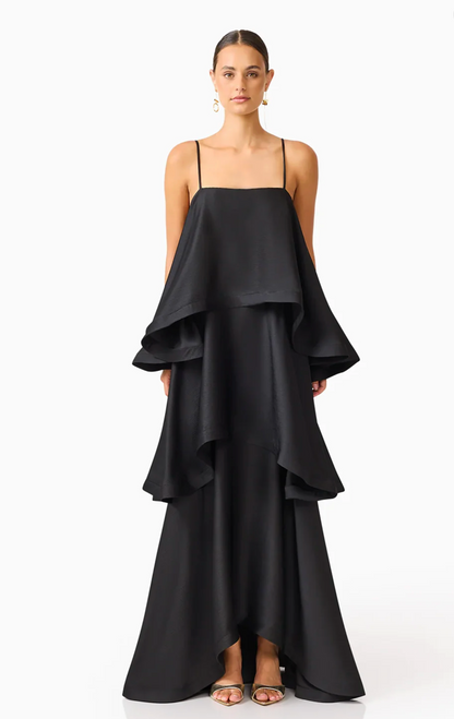 Elliatt - Tilly Tiered Maxi Dress in Black