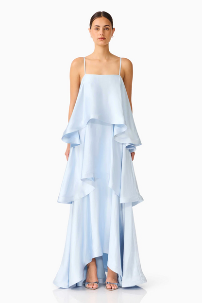 Elliatt - Tilly Tiered Maxi Dress in Light Blue