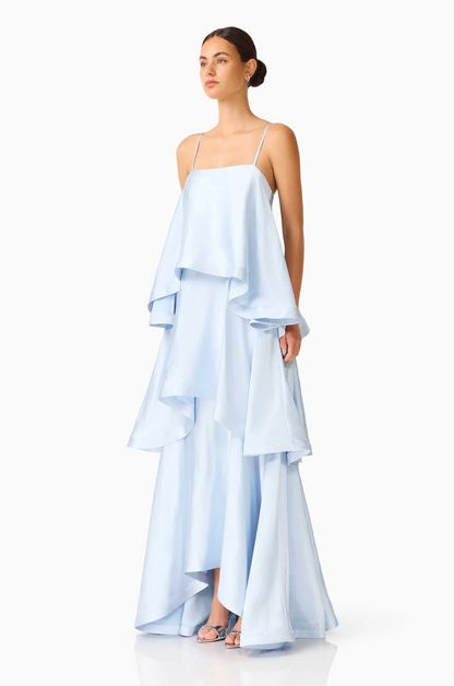 Elliatt - Tilly Tiered Maxi Dress in Light Blue