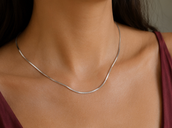 JEWELLERY - Snake Chain Necklace 2mm