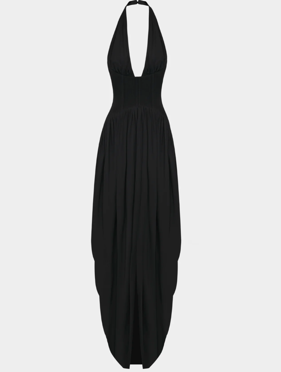 Heiress - The Halter Corset Gown in Black