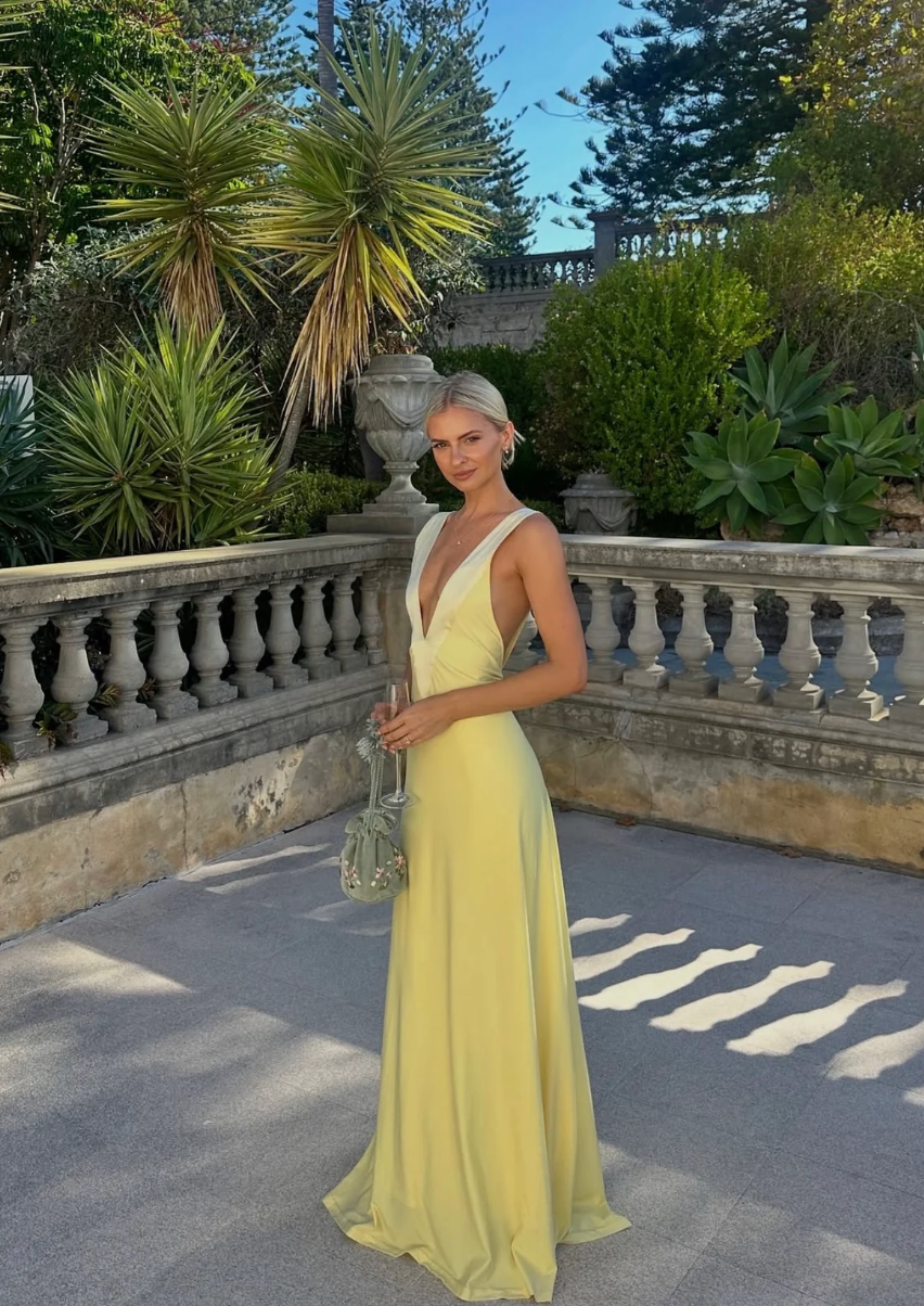 Ance Gria - Rosa Gown in Lemon