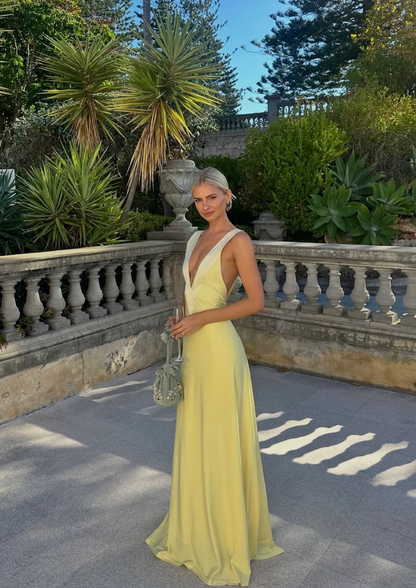 Ance Gria - Rosa Gown in Lemon