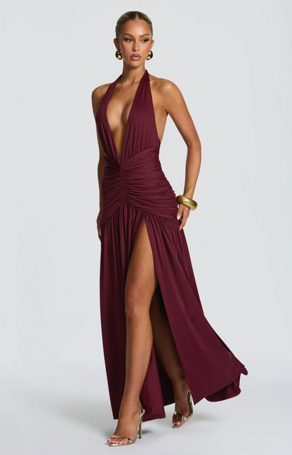 Babyboo - Melania Maxi Dress in Cheery Lacquer