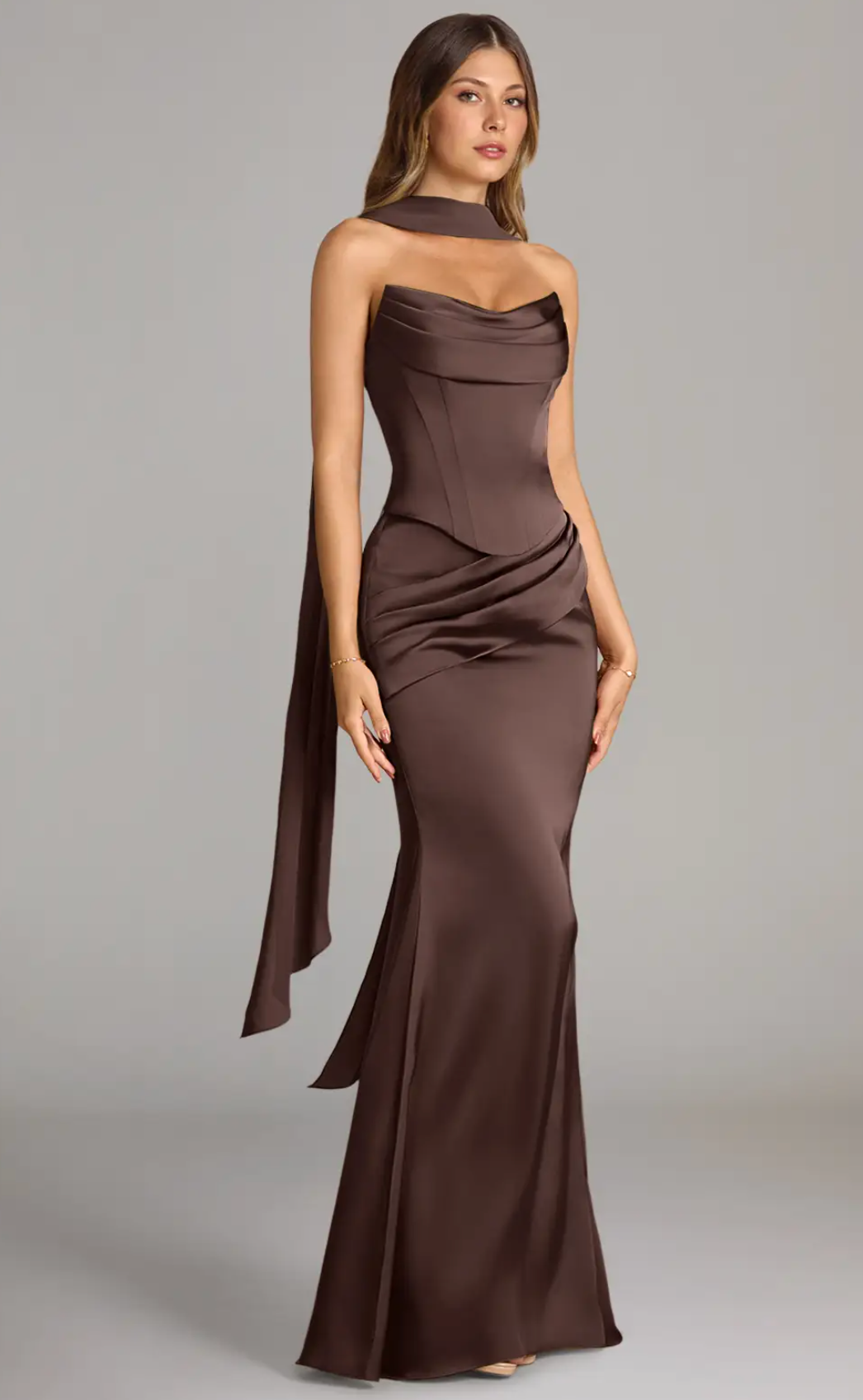 RWSB Custom - Chocolate Corset Top & Skirt