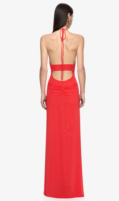Bec & Bridge - Xanthi V Neck Maxi Dress in Flame