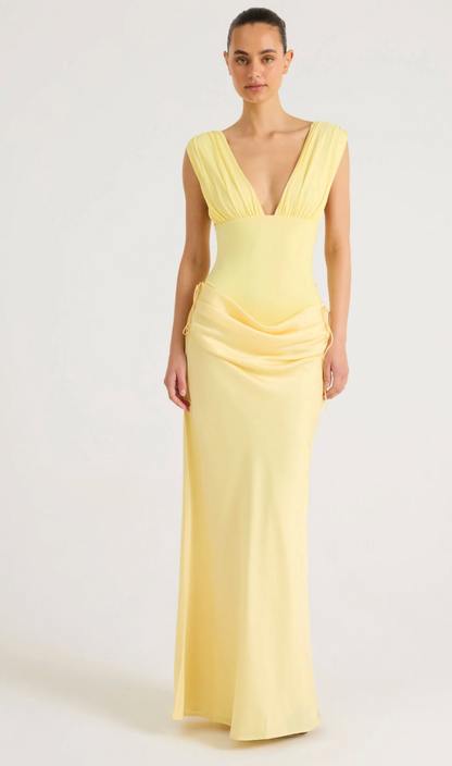 Benni - Monroe Maxi Dress in Lemon