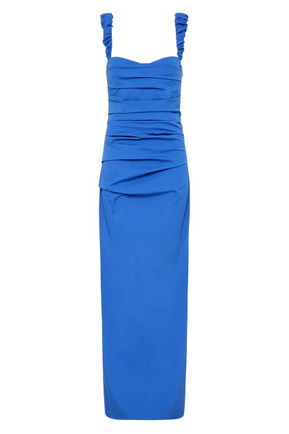 Sir The Label - Azul Balconette Gown in Cobalt