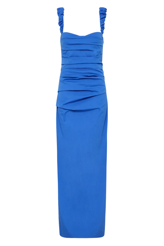 Sir The Label - Azul Balconette Gown in Cobalt