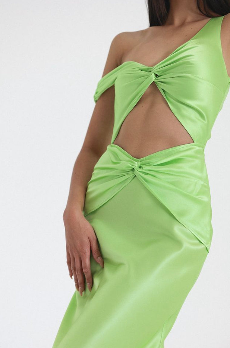Natalie Rolt - Tamika Gown in Lime