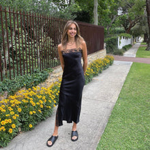 Load image into Gallery viewer, Sir The Label - Willa Bias Lace Trim Midi Dress
