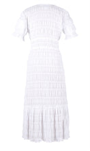Load image into Gallery viewer, Ruby - Mirella V Neck Dress White
