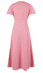 Ruby - Clover Midi Dress Red