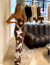 Load image into Gallery viewer, Sir The Label - Julien Asymmetric Slip in Abstract Chocolate
