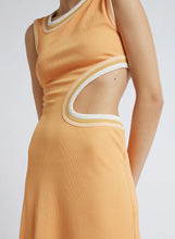 Load image into Gallery viewer, Christopher Esber - Skewed Neck Multi Bind Dress in Orange Multi
