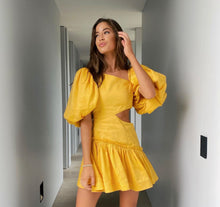 Load image into Gallery viewer, Aje - Chateau Mini Dress in Sunshine
