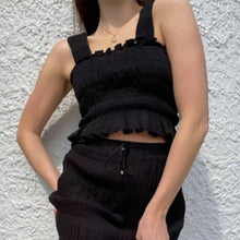 Load image into Gallery viewer, Ruby - Mirella Bodice Crop &amp; Mirella Maxi Skirt in Black
