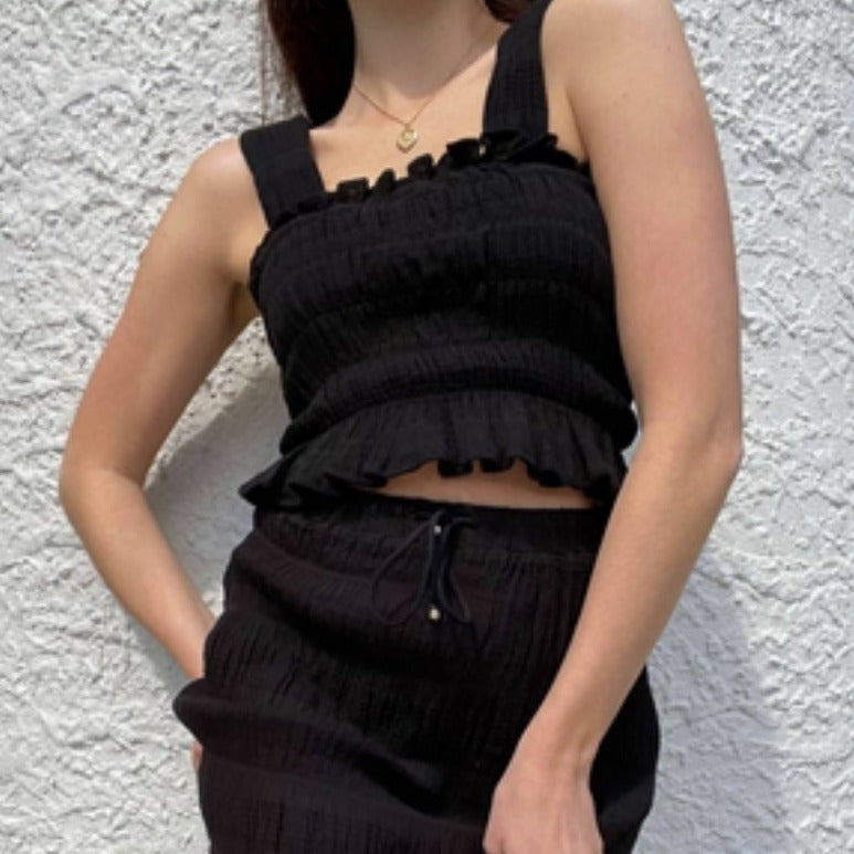 Ruby - Mirella Bodice Crop & Mirella Maxi Skirt in Black