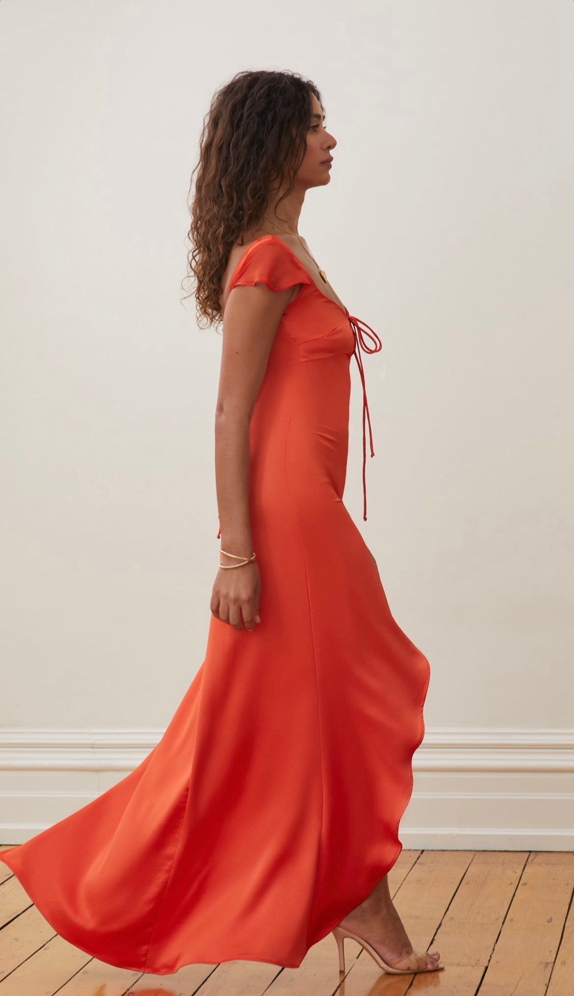 Arcina Ori - Savana Dress in Fiery Orange Hue