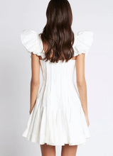 Load image into Gallery viewer, Aje - Breathless Frill Sleeve Mini in White
